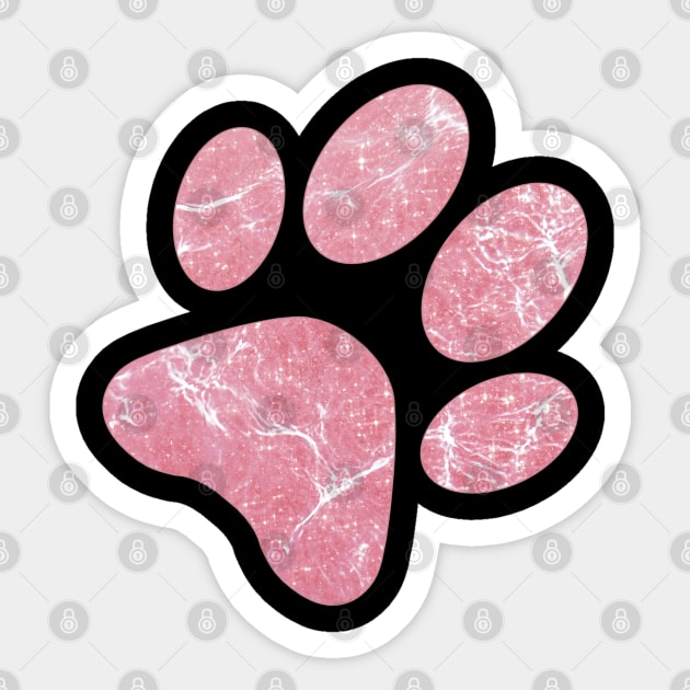 Animal Paw Sticker by KA Creative Design